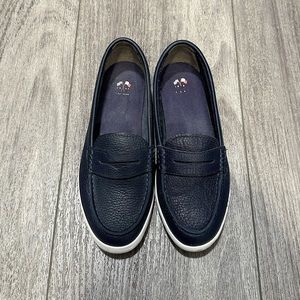Cole Haan Nantucket Navy Leather Slip-on Loafers Shoes - Size 6.5